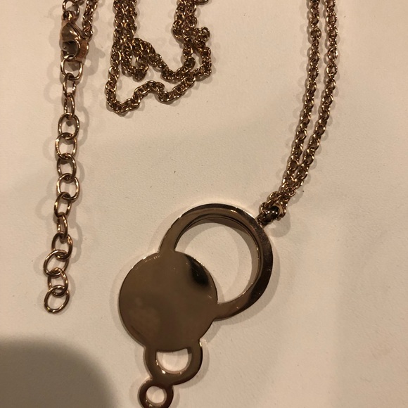 MICHAEL KORS MOTHER OF PEARL/ROSE GOLD NECKLACE - Picture 3 of 3